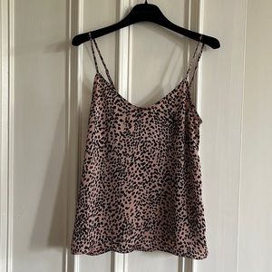 Equipment spaghetti strap tank, polyester. XS.